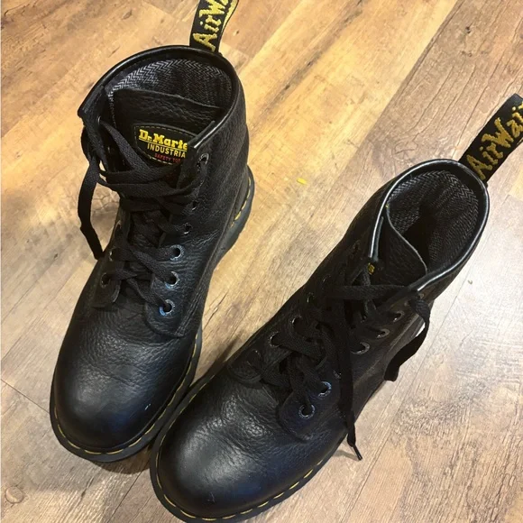 Dr Marten’s 1460 Slip Resistant Steel Toe Boots - Picture 4 of 7